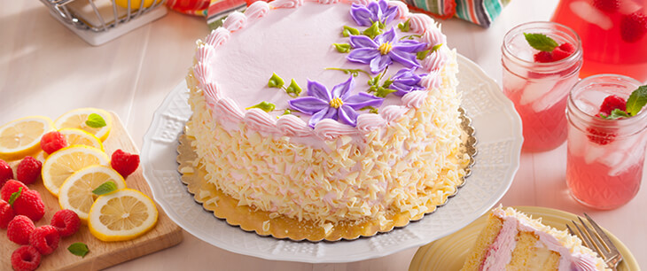Raspberry Lemonade Mousse Cake